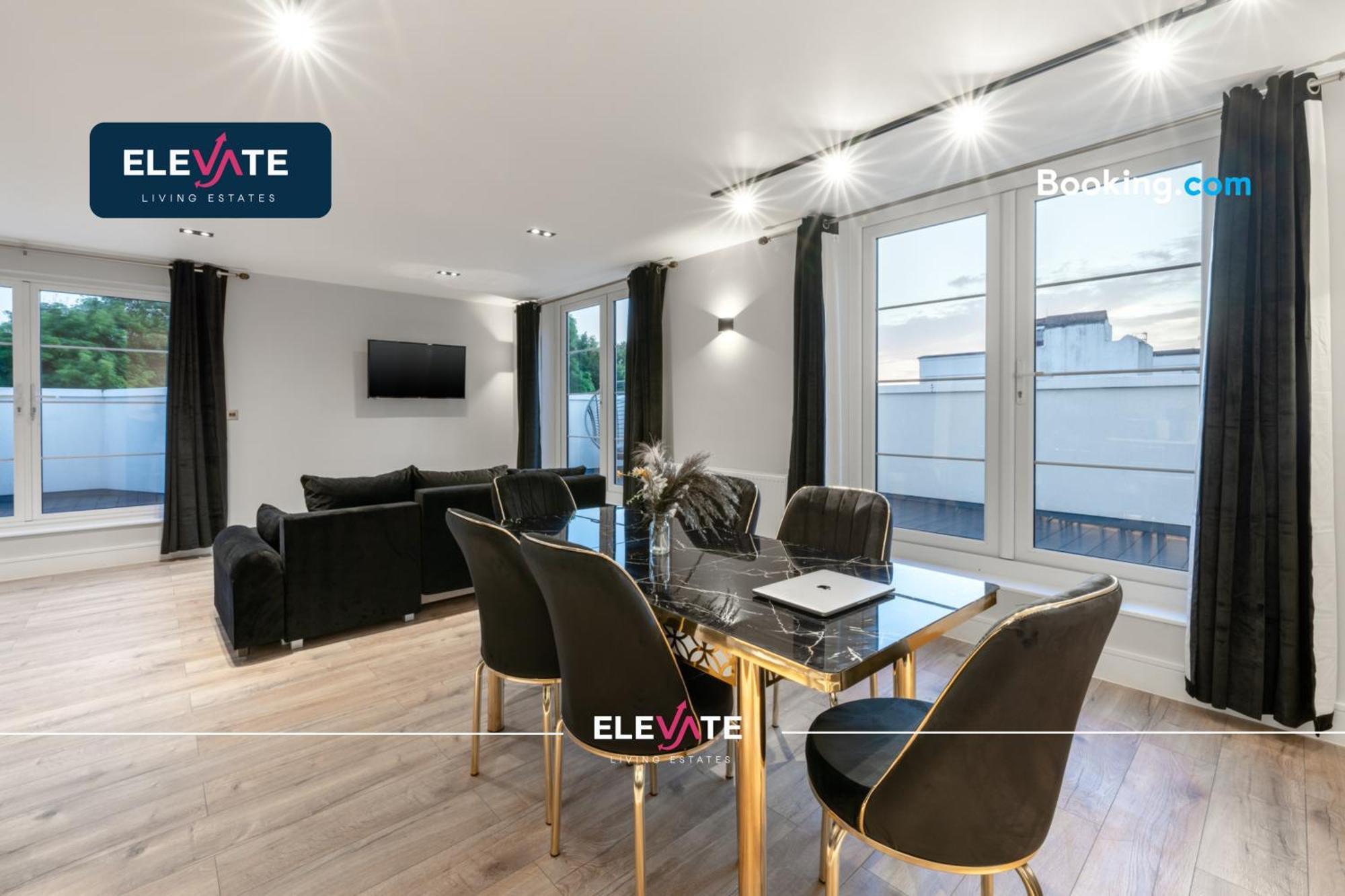 Apartment Premium Deals L Last-minute Escape L 1 X Super King Bed And 3 Single Beds L Wembley Stadium Location, Free Parking, Sleeps 8 L Elevate Living Estates Short Lets & Serviced Wembley London