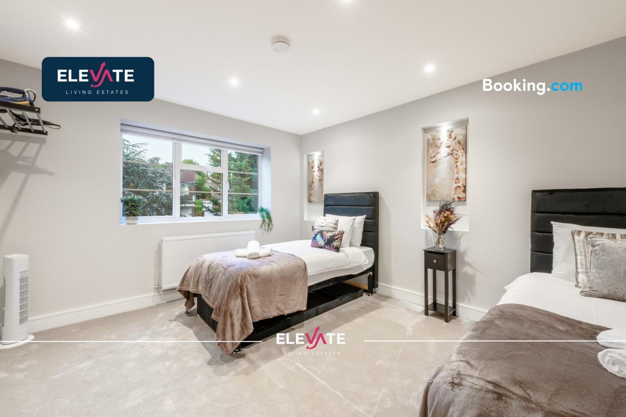 Apartment Premium Deals L Last-minute Escape L 1 X Super King Bed And 3 Single Beds L Wembley Stadium Location, Free Parking, Sleeps 8 L Elevate Living Estates Short Lets & Serviced Wembley London
