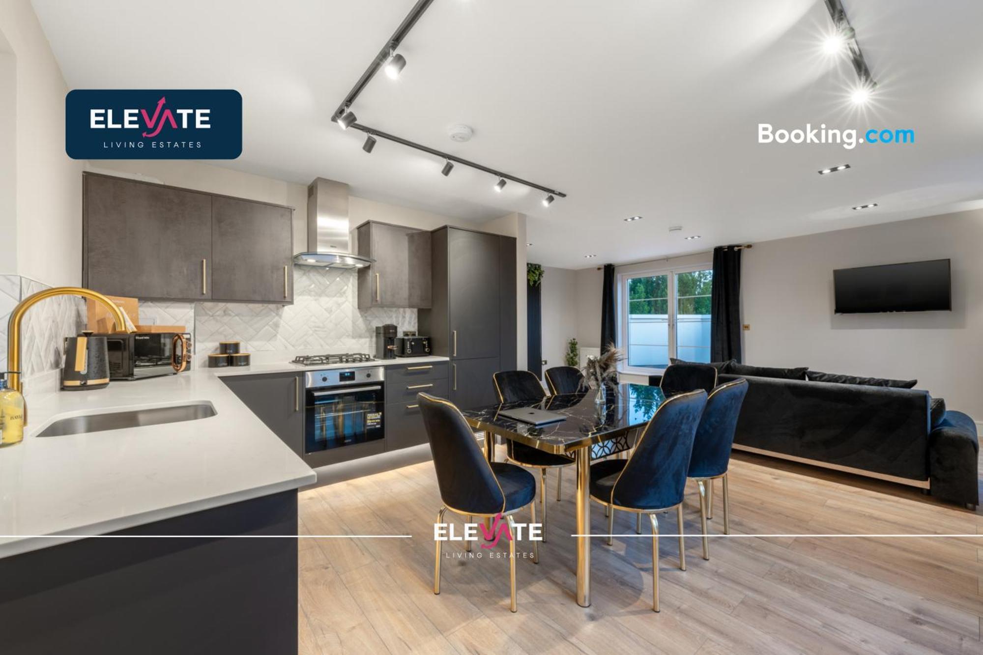 Premium Deals L Last-minute Escape L 1 X Super King Bed And 3 Single Beds L Wembley Stadium Location, Free Parking, Sleeps 8 L Elevate Living Estates Short Lets & Serviced Wembley *