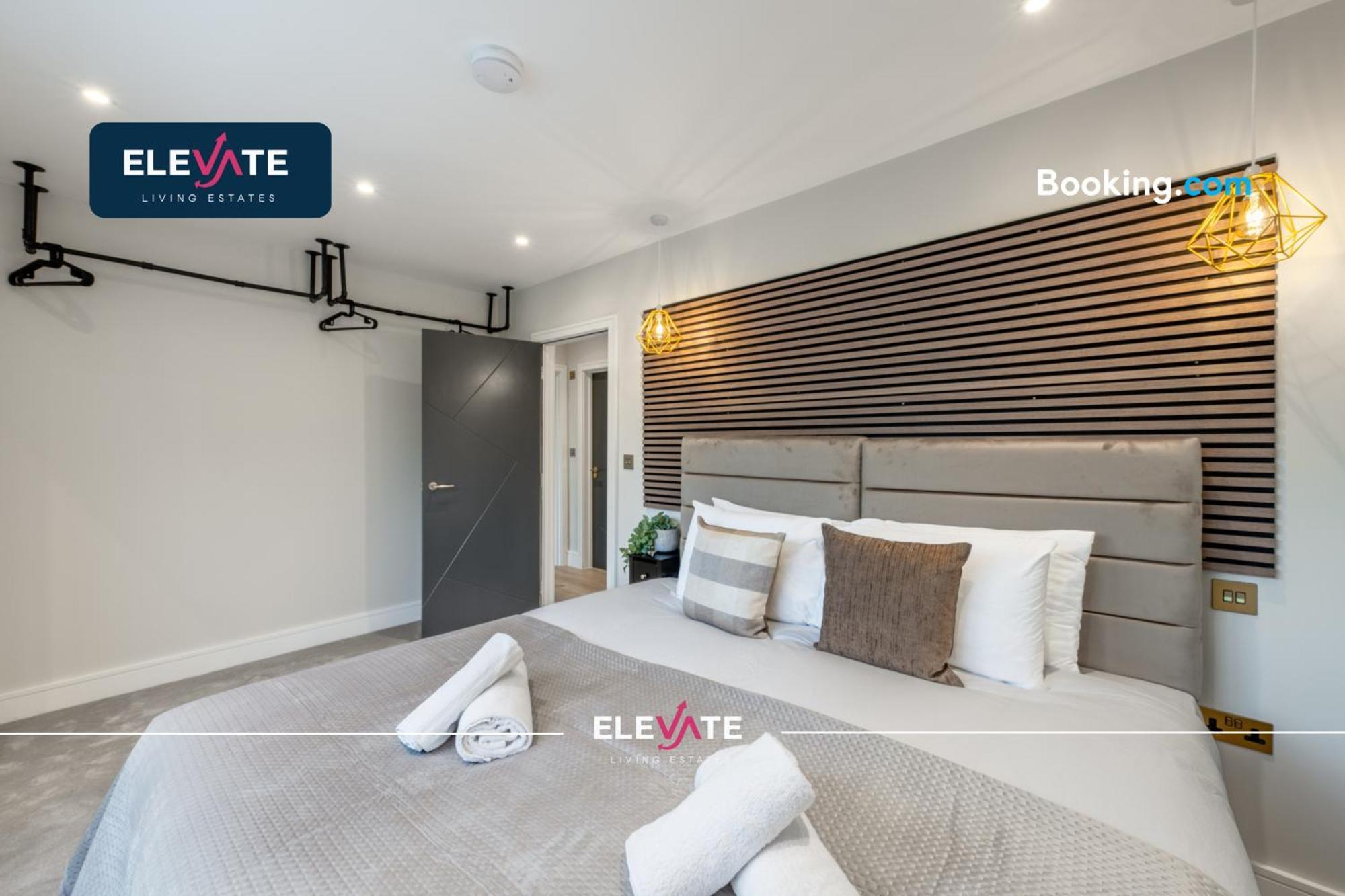 Premium Deals L Last-minute Escape L 1 X Super King Bed And 3 Single Beds L Wembley Stadium Location, Free Parking, Sleeps 8 L Elevate Living Estates Short Lets & Serviced Wembley Apartment London